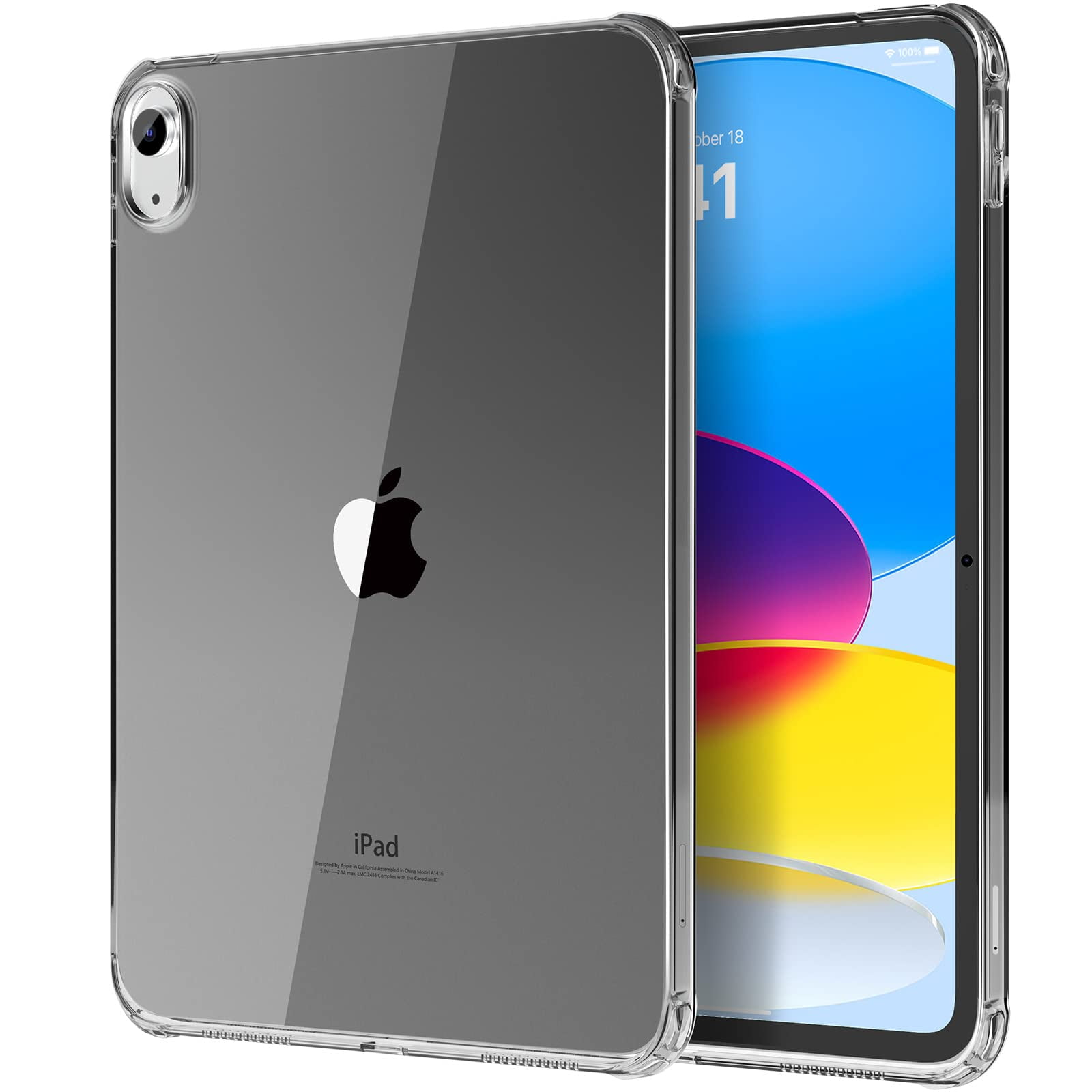 Funda Para Tableta Moko Clear Para Ipad 11.ª Generación, 11 Pulgadas/10.ª Generación, 10.9 Pulgadas