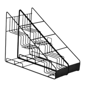 Bothyi - Estante De Sirope De Café, Alambre De Hierro Resistente, Ahorro De Espacio, Organización Cosmética Para Refrigerador, 2 Filas
