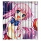 thumbnail image 1 of Cortina de ducha distintiva para niña bonita, juego de cortina de baño con ganchos, tamaño 60 x 72 pulgadas, 1 of 3