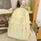 thumbnail image 3 of 1pc Simple Solid Color Backpack, Preppy Versatile Casual Schoolbag, High School Middle School Students Backpack, College Students Travel Backpack, Students Commuter Bag For Daily Use, 3 of 5