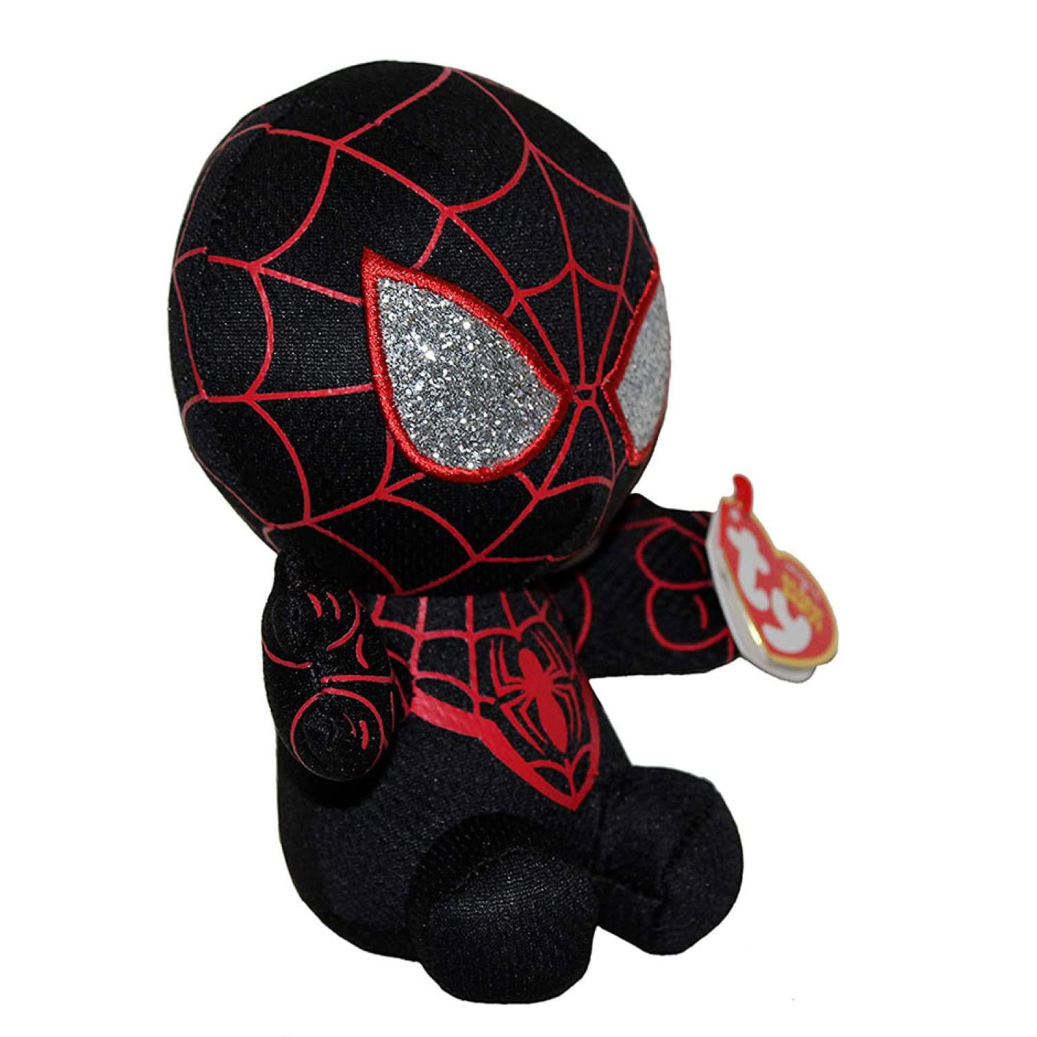 Total Upgrate - Juguete Peluche Spiderman Miles Morales 30cm Negro Infantil