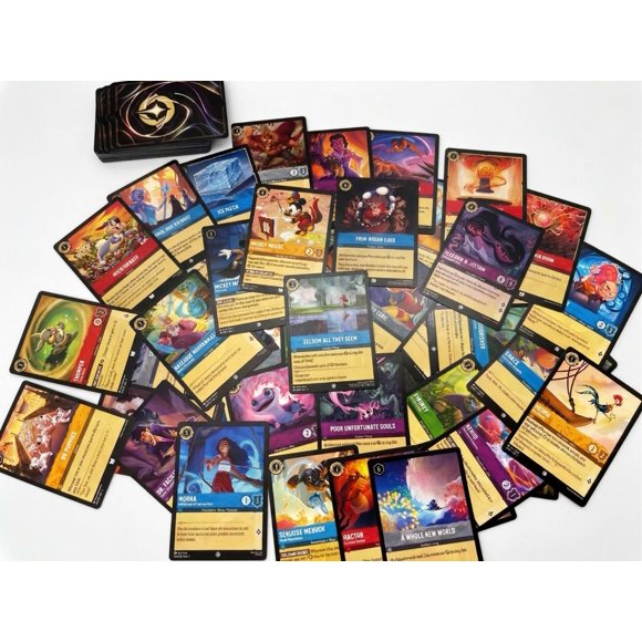 Juego de cartas coleccionables The Gaming Emporium Lorcana lote de 50 cartas