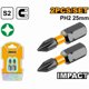 thumbnail image 2 of SET PUNTAS DE IMPACTO INDUSTRIAL 2 PIEZAS PH2X25MM INGCO, 2 of 2