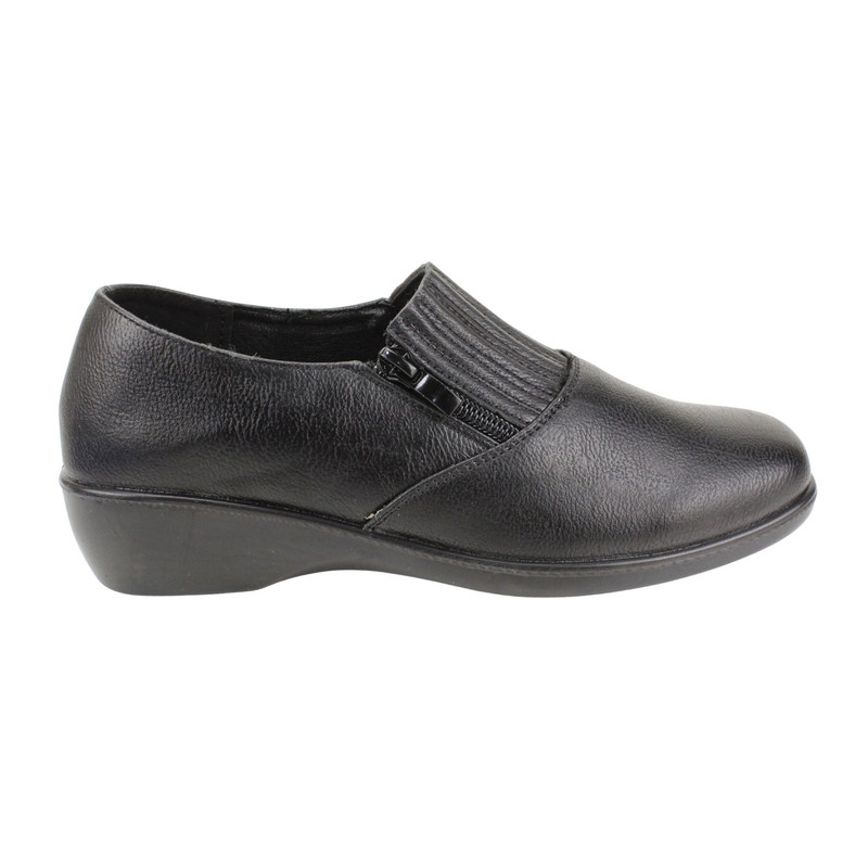 Zapato New Walk Confort Cierre Negro