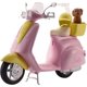 thumbnail image 1 of Patinete Barbie con Accesorio para Cachorro y Casco Rosa y Amarillo, 1 of 3