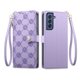 thumbnail image 1 of Funda Billetera con Cierre para [samsung galaxy S21 FE] con Tarjetero, Soporte y Correa de ManoMorado, 1 of 5