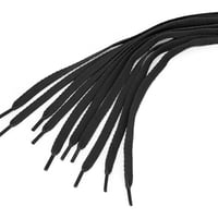 Genérico - Set 10 Cordones Planos Para Zapatillas Deporte Negros Lau