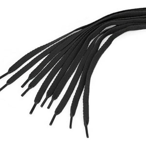 Genérico - Set 10 Cordones Planos Para Zapatillas Deporte Negros Lau