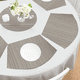 thumbnail image 5 of Manteles individuales de mesa con forma de cuña y centro de mesa redondo, lavables, juego de 7 manteles individuales para mesa de comedor., 5 of 5