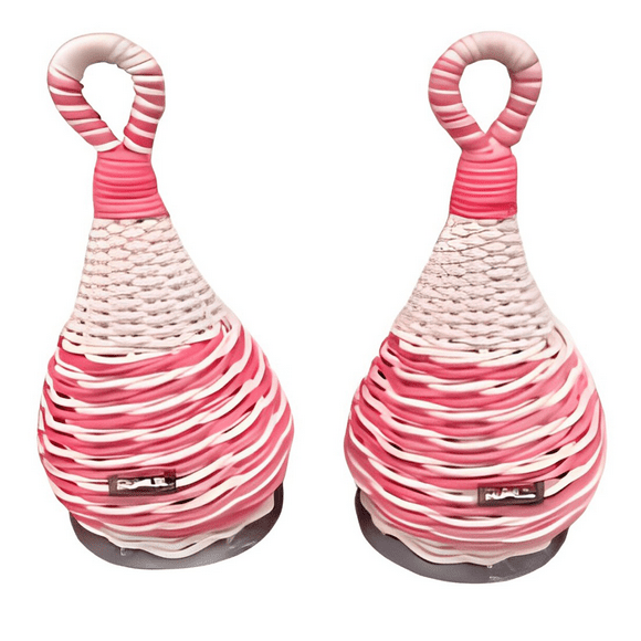 Par De Maracas Ecológicas Forradas En Mimbre 18 cm - PB-H4E2