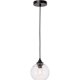 thumbnail image 1 of Lámpara Colgante Living District Cashel Negro Vidrio Transparente 110V, 1 of 9