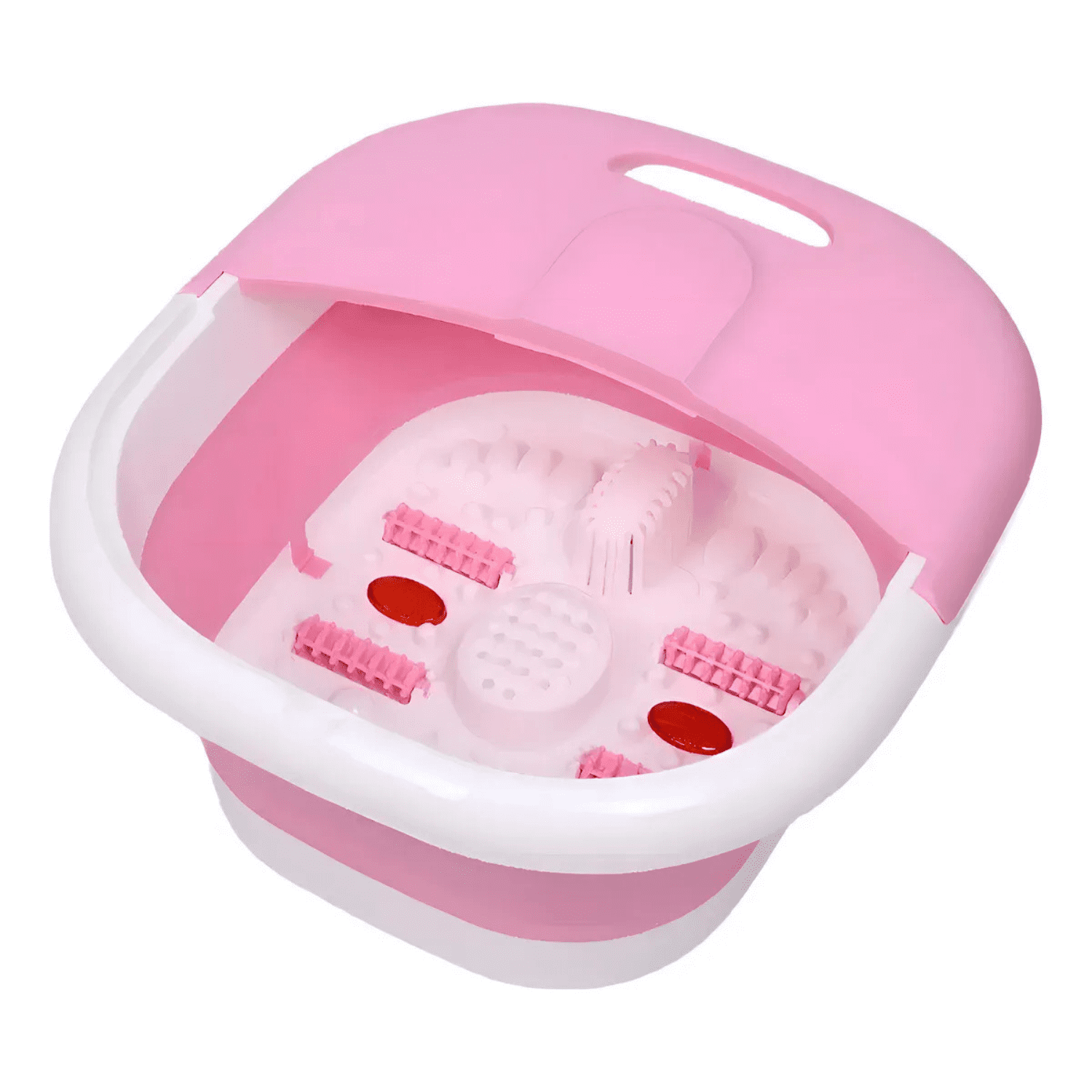 Genérico - Spa Masajeador De Pies Bañera Plegable Electrica Hidromasaje Rosa