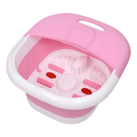 Genérico - Spa Masajeador De Pies Bañera Plegable Electrica Hidromasaje Rosa