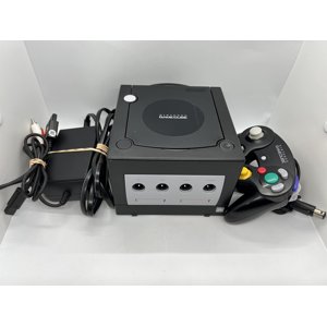 Nintendo Consola Gamecube Negra Con Cables De Alimentación Y Av Usados