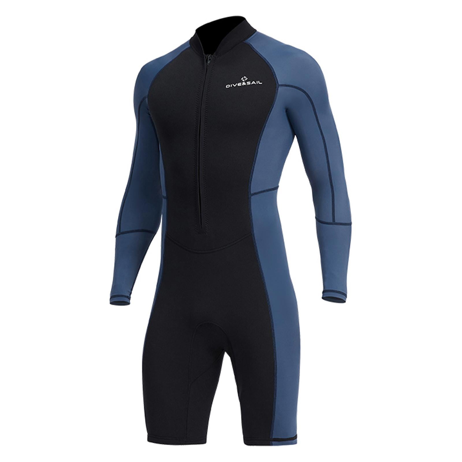 Magideal - Traje De Neopreno De 1,5 Mm Para Hombre, Traje De Buceo, Traje De Neopreno Cálido, Traje De Neopreno Para Kayak Y Natación. M