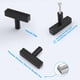 thumbnail image 4 of Perillas y jaladeras para gabinete KNOBWELL, paquete de 6, de un solo orificio, negras, 4 of 7