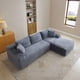 thumbnail image 1 of 105'' Modular Sectional Sofa, Cloud Sectional Couch with Deep Seat, Modern Modular L-Shape Sofa Couch with Chaise,Upholstered Couches for Living Room Bedroom,No Assembly, (GREY), 1 of 3