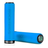 Puños Rockbros Con Lock Bicicleta Mtb Bmx Grips Empuñadura Azul
