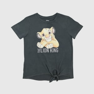 Polera Niña Rey León Travieso Gris Disney