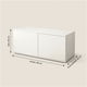 thumbnail image 4 of Rack Tv 80x40x30cm 2 Puerta Melamina Combinable Por Color Blanco, 4 of 8