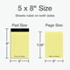 thumbnail image 2 of Legal Pads Oxford, papel amarillo con rayas estrechas, 5 x 8 cm, paquete de 12 unidades, 2 of 7