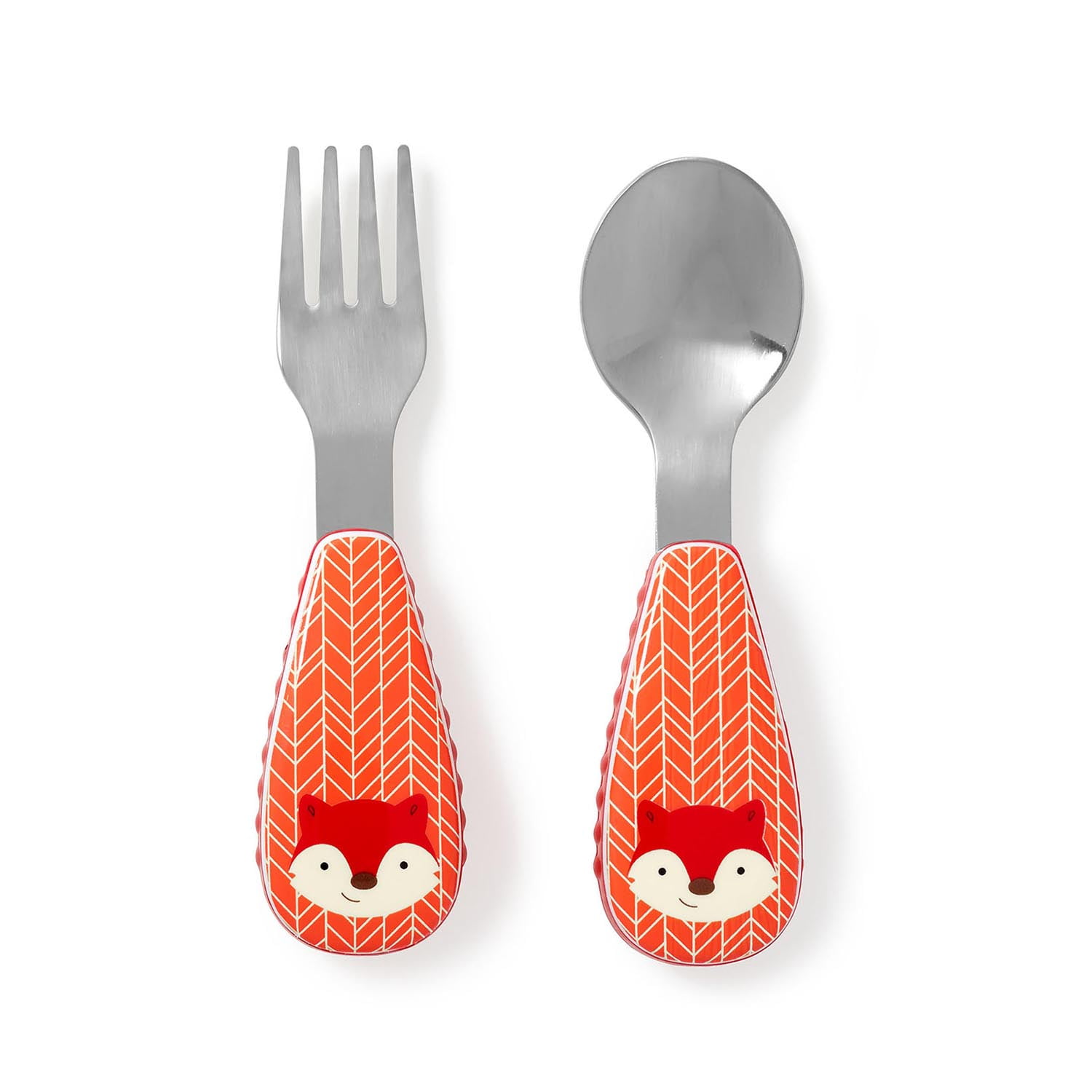 Skip Hop - Utensilio Para Alimentación Set Cuchara Y Tenedor Zoo Fox Multicolor