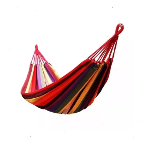 Center Web - Hamaca Camping 2 Plaza Colgante Rojo