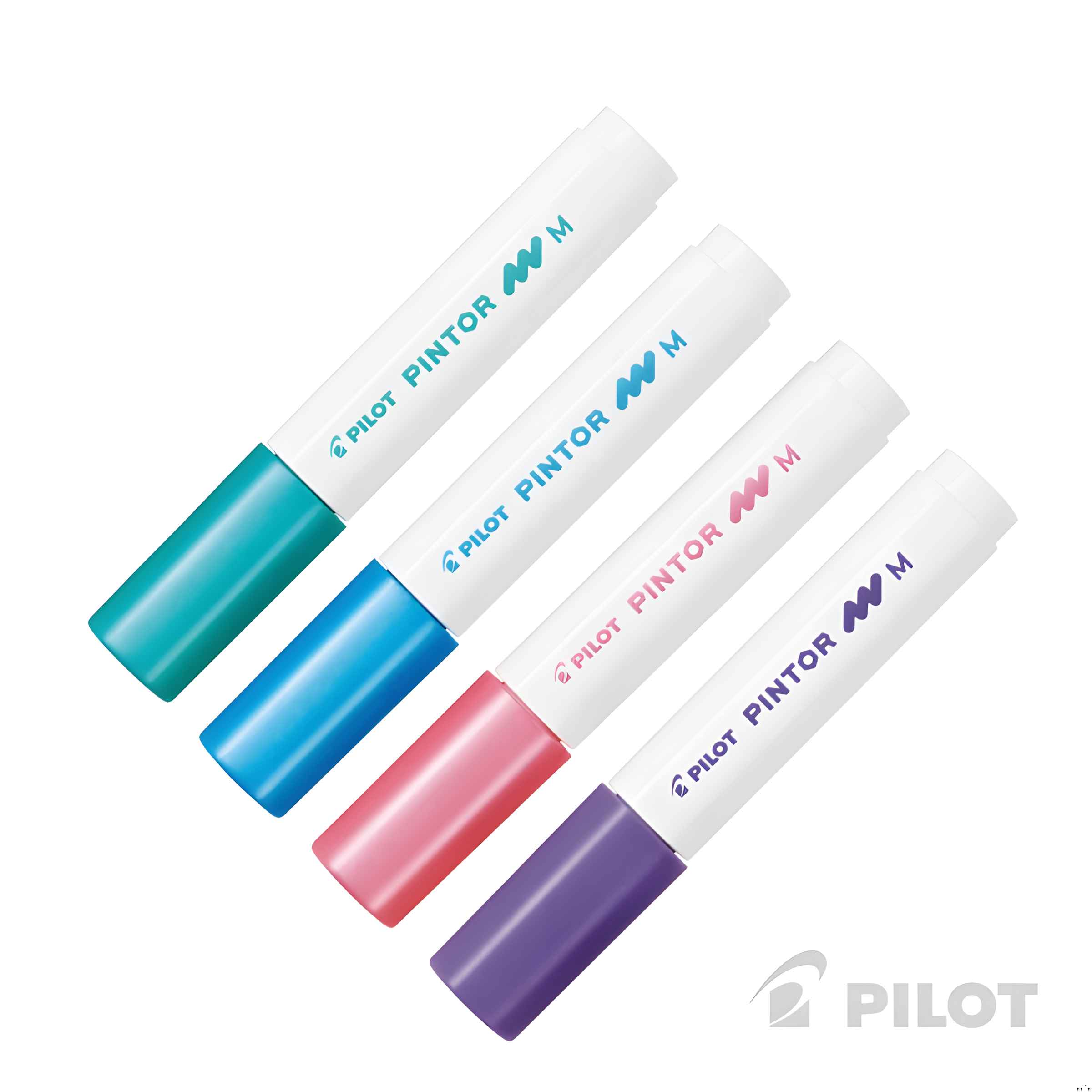 Pilot - Set Marcador Pintor Medio 4Un Rosado Metalizado, Violeta Metalizado, Azul