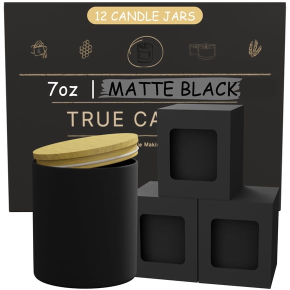 Frascos Para Velas De Vidrio De 200 Ml Con Tapa (12 Piezas) Set Al Mayoreo