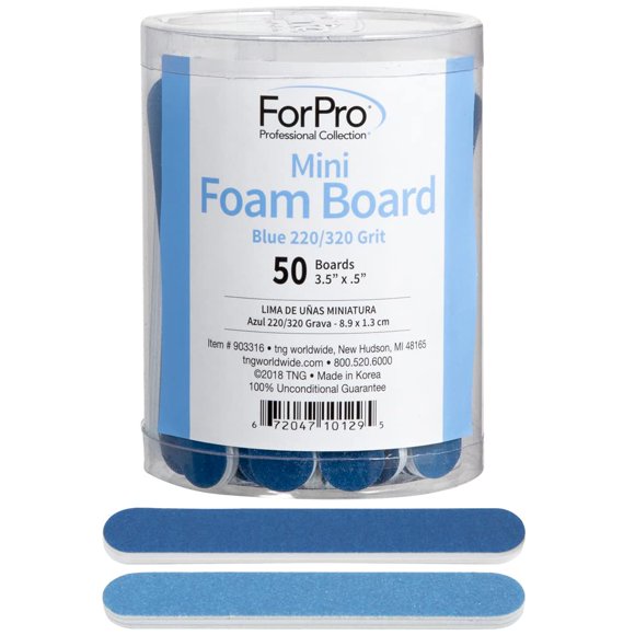 Minitabla de espuma Nail File ForPro Professional Collection, 50 unidades
