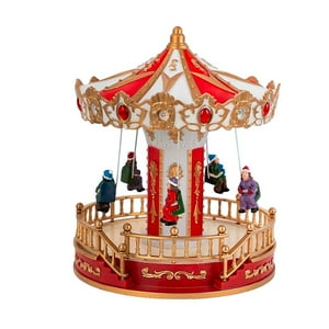 Wakeshome - Carrusel Navideño En Movimiento Con Música Y Luces Navidad