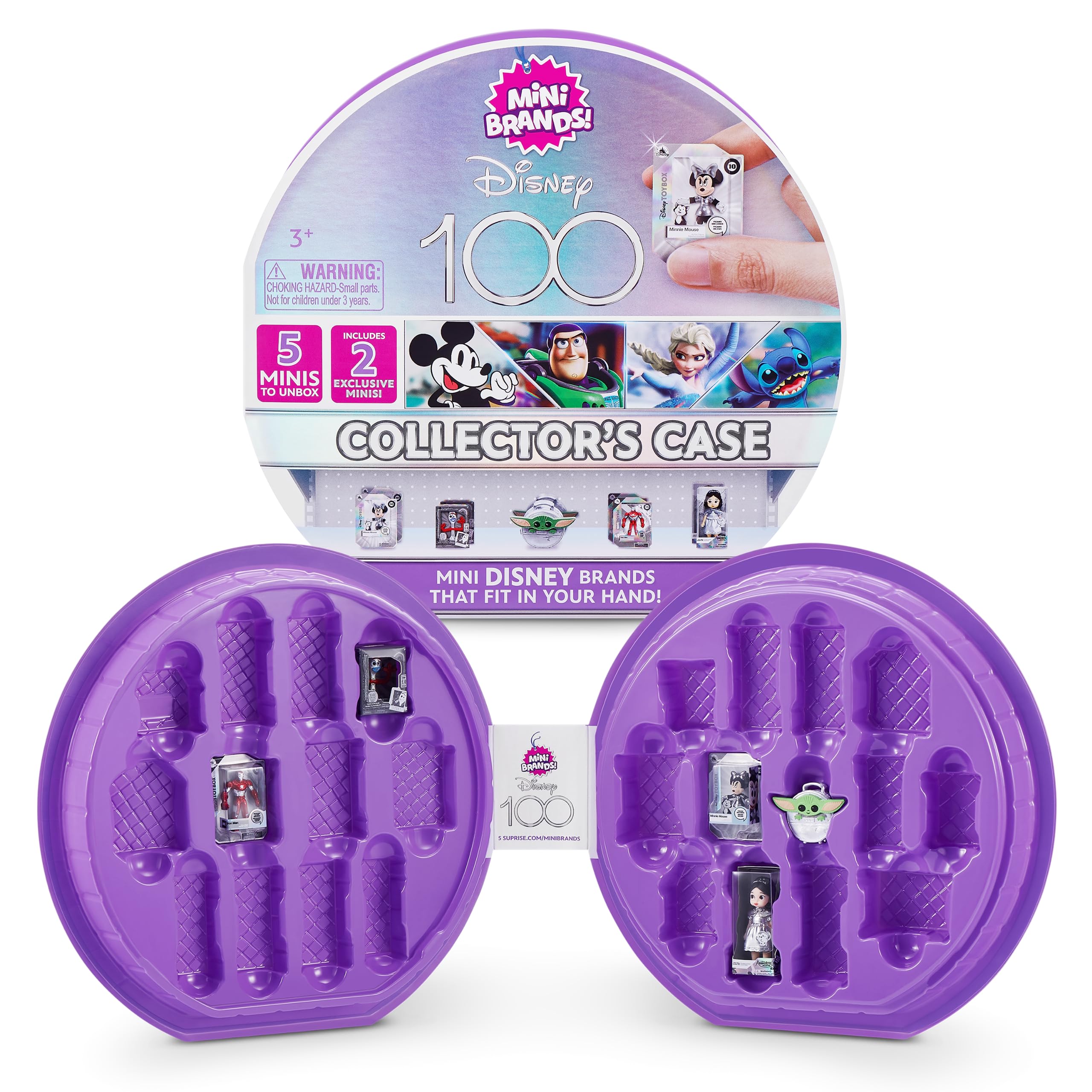 Estuche De Coleccionista Mini Brands Disney 100 Platinum Con Minis