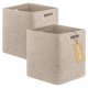 thumbnail image 1 of Cajas Organizadoras OIAHOMY de 33 cm en Cubo Paquete de 2 Marrón, 1 of 7