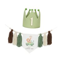 Bothyi - Sombrero De Corona, Decoración Del Hogar, Accesorios De Cumpleaños, Accesorios Para Fotos, Trona, Pancarta Con Número, Sombrero