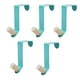 thumbnail image 2 of 5 Ganchos Para Puerta De Gabinete Sin Perforación, Toallero Para Sombreros, Color Azul, 2 of 3
