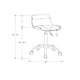 thumbnail image 3 of Silla de oficina Monarch Specialties I 7463 de altura ajustable, 3 of 9