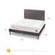 thumbnail image 3 of Cama Europea Curve Cocopedic 2 Plazas Respaldo Kavery, 3 of 14