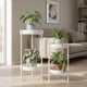 thumbnail image 4 of Porta Macetero Pedestal Para Plantas 2 Niveles Estante M blanco, 4 of 9