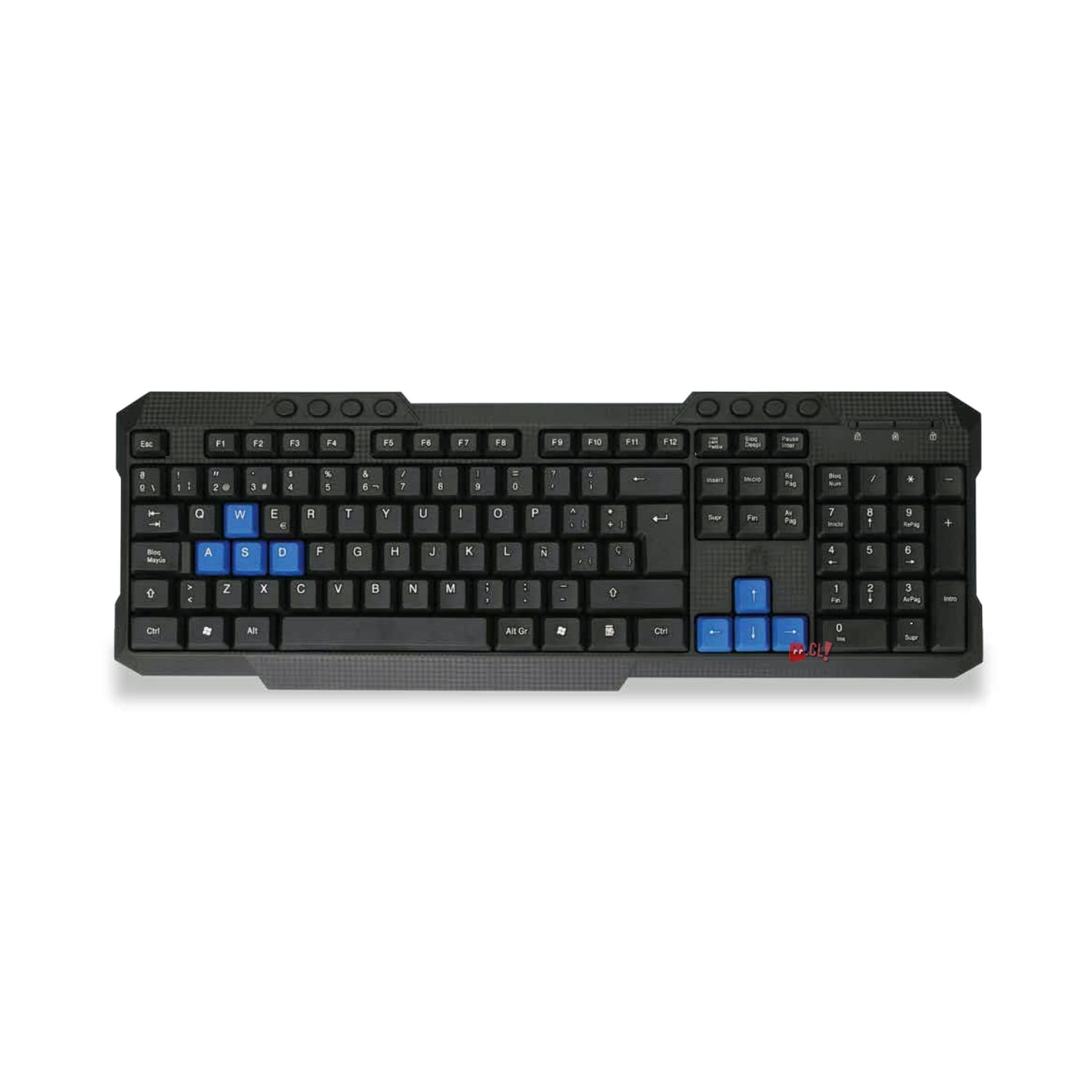 Dblue - Teclado Multimedia Pc Usb Teclas Azules Destacadas - Ps