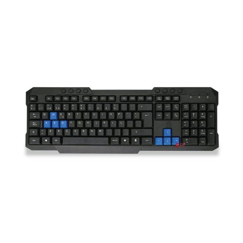 Dblue - Teclado Multimedia Pc Usb Teclas Azules Destacadas - Ps