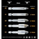 thumbnail image 2 of Set Brocas Extractor Tornillos Pernos Rotos Cabeza Rodada, 2 of 3
