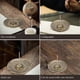 thumbnail image 3 of Quemadores de incienso redondos de bronce, porta incienso, disco quemador con patrón de flores de 9 agujeros, para regalo de incienso., 3 of 7