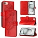 thumbnail image 4 of Funda Cartera Mariposa Para Iphone 17e Con Soporte Y Ranuras Para Tarjetas Rojo, 4 of 5