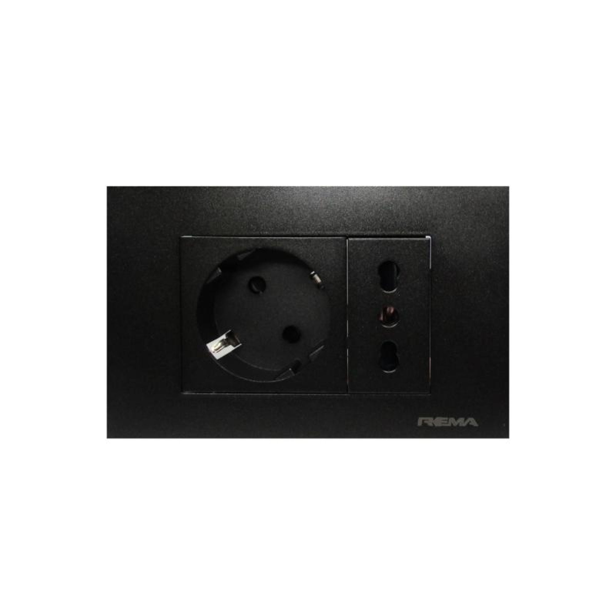 Rema - Ench. Schuko+Ench.Hembra10/16A 250V N Kgo.1 Unidad