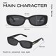 thumbnail image 3 of Gafas de sol QUAY Vibe Check Polarizadas negras, 3 of 8