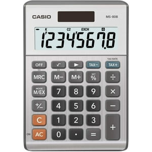 Casio Ms-80B Calculadora De Escritorio Con Función Estándar, Negro