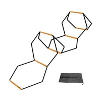Magideal - Escalera De Agilidad Para Fútbol, Escalera De Velocidad Multifunción Con Bolsa De Transporte, Escalera De Entrenamiento Para Fútbol, Escalera De Juego 6 Cuadrículas