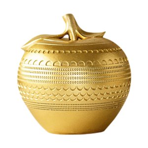 Bothyi - Estatuilla De Manzana, Arte De Regalo, Escultura Moderna Para Dormitorio, Escritorio, Decoración Del Hogar, Dorado