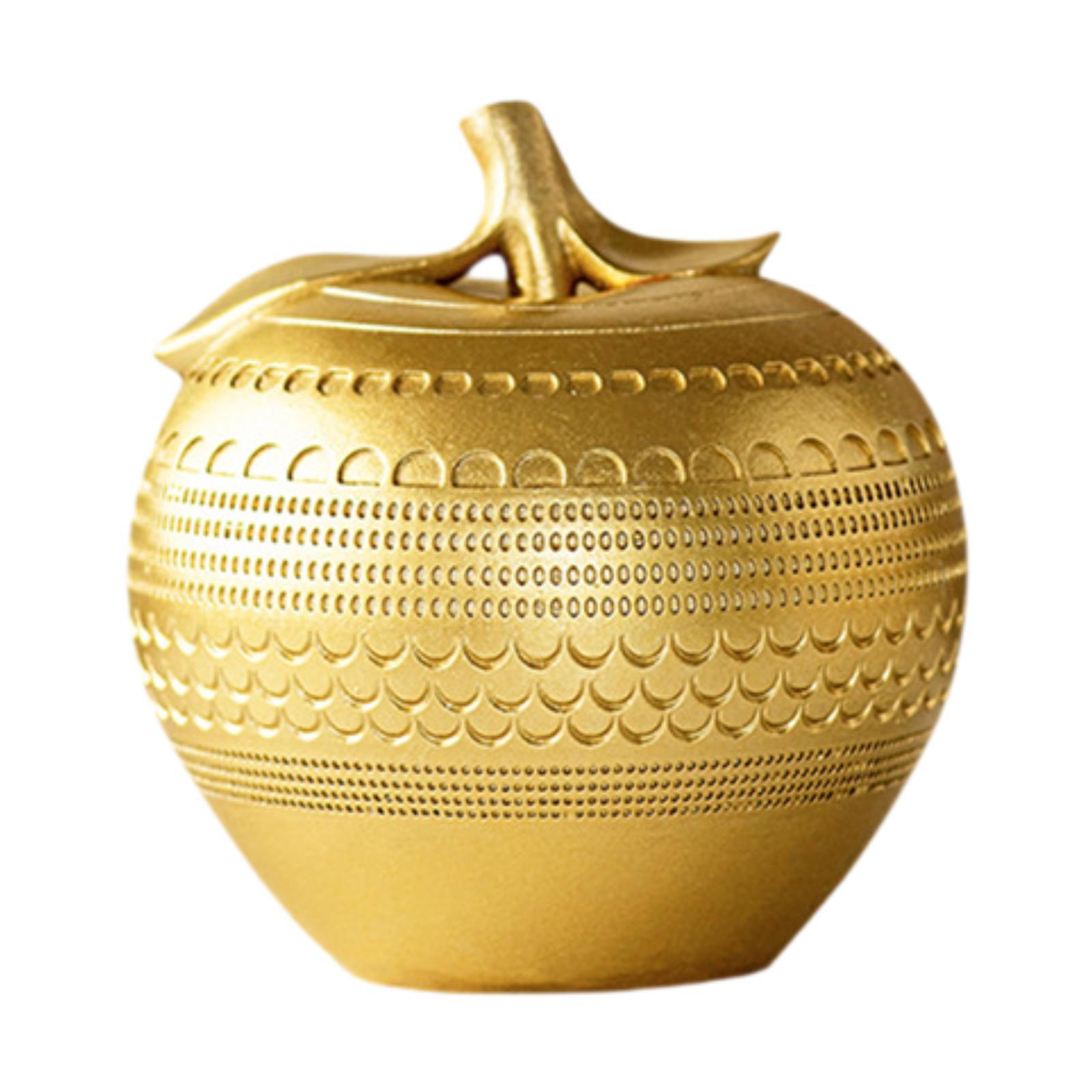 Bothyi - Estatuilla De Manzana, Arte De Regalo, Escultura Moderna Para Dormitorio, Escritorio, Decoración Del Hogar, Dorado