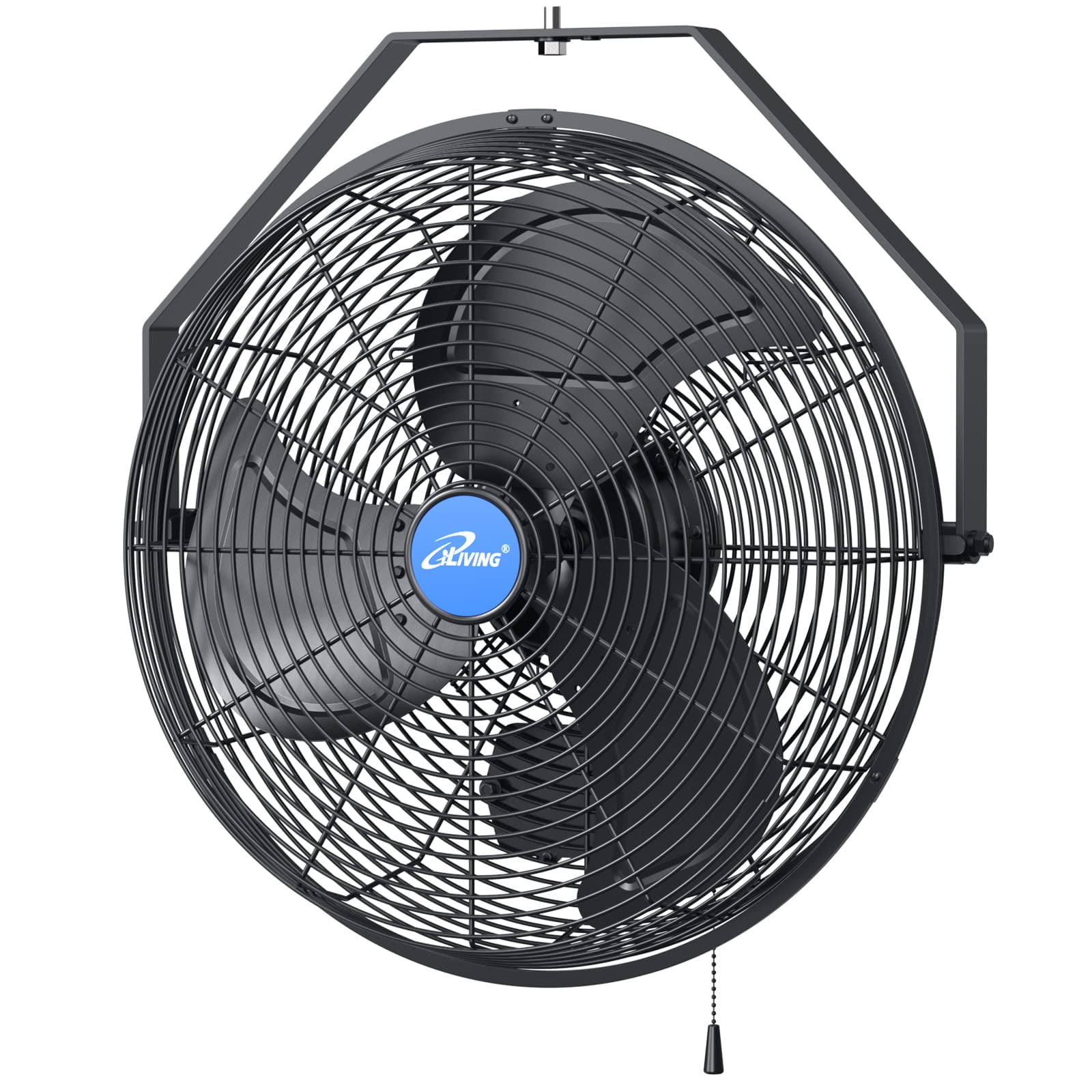 Ventilador De Pared Iliving 18" 6360 Cfm 3 Velocidades Para Invernadero Ul